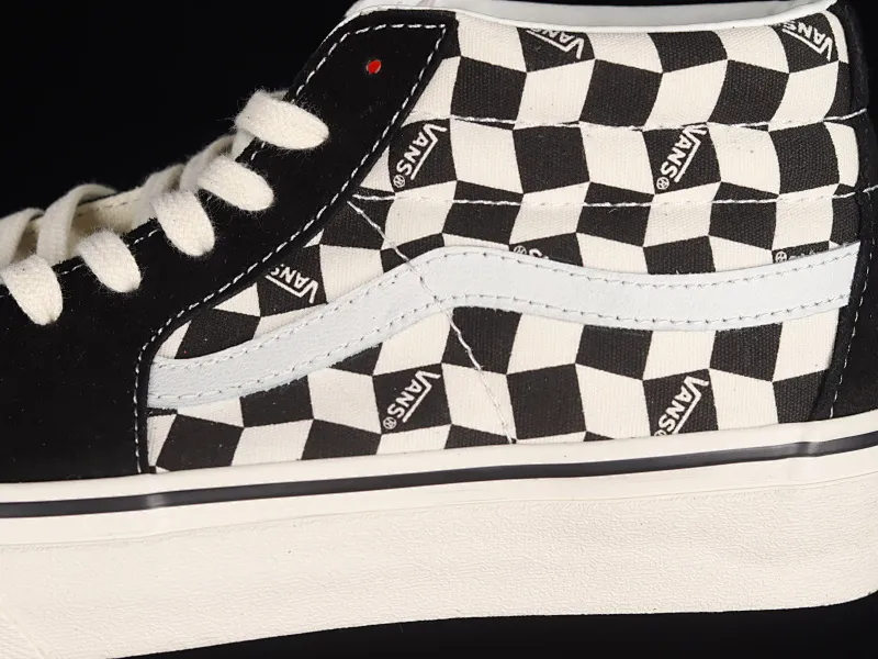 All categories Vans Vans series Vans Mid Vans China Vans Sk8-Mid environmental protection series checkerboard China casual sneakers VN0A391FQXH